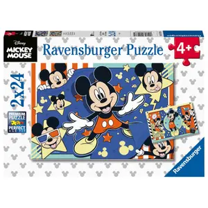 Puzzle 2 x 20 pieces double Ravensburger Mickey image-0