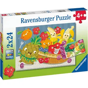 Puzzle 2 x 24 pièces Ravensburger Healthy Food image-0