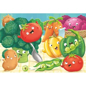 Puzzle 2 x 24 pièces Ravensburger Healthy Food image-1