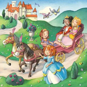 Puzzle of 3 x 49 pieces princess Ravensburger image-2