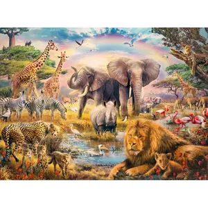 1000 pieces puzzle xxl Ravensburger Sabana Africana image-1