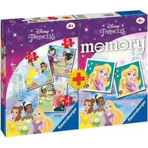 Triple Puzzle Ravensburger Disney Princesses Memory + image-0