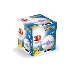 3D puzzle of 55 pieces in pokéball Ravensburger Pokémon Soin Ball image-1