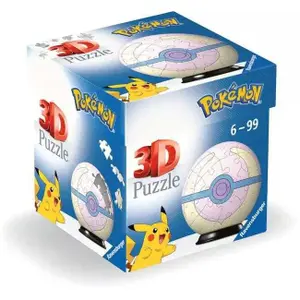 3D puzzle of 55 pieces in pokéball Ravensburger Pokémon Soin Ball image-3