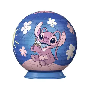 3D 55-piece puzzle Ravensburger Disney Stitch - Ball Angel 55 pièces image-0
