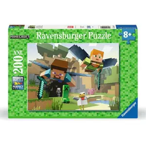 200-piece puzzle Ravensburger Minecraft - pour enfants XXL Animal Adventures image-0