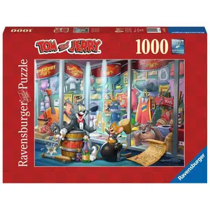 1000-piece puzzle Ravensburger Tom & Jerry Hall of Fame image-0