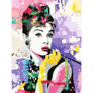 Puzzle Ravensburger Audrey Hepburn par numéros CreArt image-0