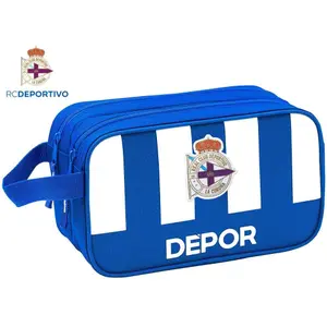 Toilet bag with 2 zippers for children Deportivo La Corogne image-0
