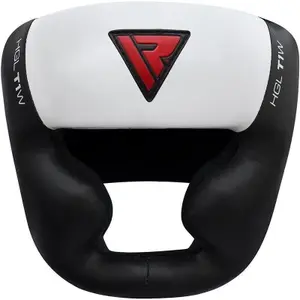 Leather boxing helmet RDX New T1 image-0