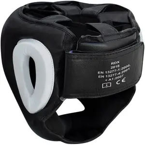 Leather boxing helmet RDX New T1 image-2