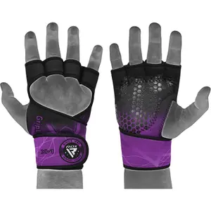 Weightlifting gloves with long strap for women RDX X1 image-0