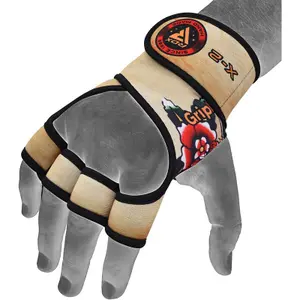 Weightlifting gloves with long strap RDX X2 T3 image-1