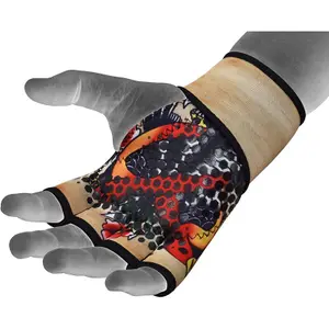 Weightlifting gloves with long strap RDX X2 T3 image-2