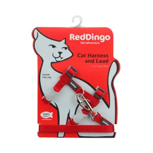 Kattentuigje en riem Red Dingo image-0