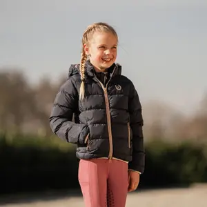 Mädchenreitjacke mit Kapuze Red Horse Myo image-4