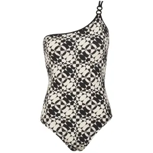 Women's asymmetrical 1-piece swimsuit Red Point Edna image-0