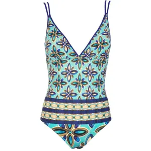 Women's V-neck one-piece swimsuit Red Point Gina image-0