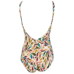 Women’s Plunge Neck One-Piece Swimsuit Red Point Hania image-2