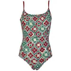 Women's Slim Strap One-Piece Swimsuit Red Point Inara image-0