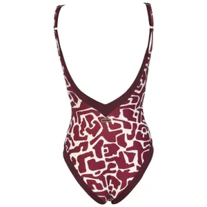 Women's V-neck one-piece swimsuit Red Point Jani image-2