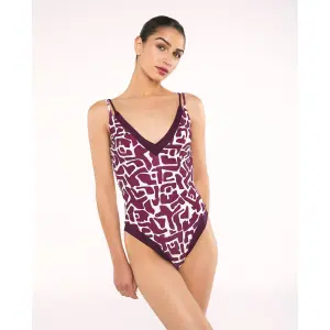 Women's V-neck one-piece swimsuit Red Point Jani image-1