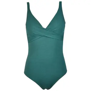 Women's V-neck one-piece swimsuit Red Point Ibona image-0