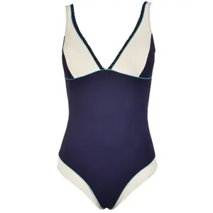 Women's V-neck one-piece swimsuit Red Point Galia image-0