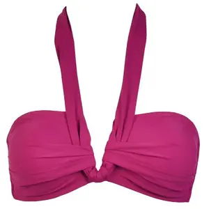 V-neck bikini top for women Red Point Sali image-0