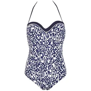 C Women's Foam Cup One-Piece Swimsuit Red Point Elisea image-0