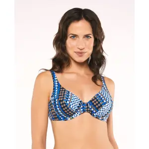Women's Buckle Bikini Top Red Point Elvi image-2