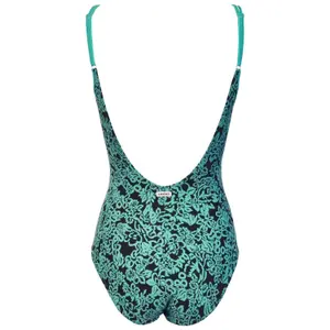 Basic 1 Piece Swimsuit 8 Women Red Point Maren image-2