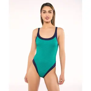 Women’s Plunge Neck One-Piece Swimsuit Red Point Grace image-1