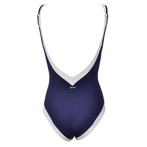 Basic women's V-neck one-piece swimsuit Red Point Antao image-2