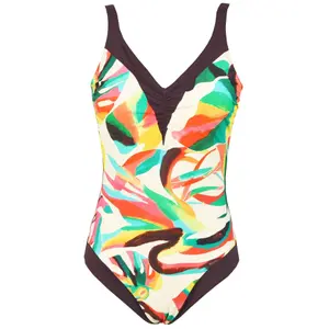 Women's 1-piece swimsuit Red Point Kiba Reductor aros escote image-0