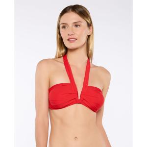 Dámský plavkový top s výstřihem do V Red Point Sali image-2