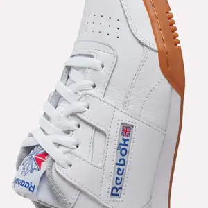 Kids' suede trainers Reebok Workout Plus image-4