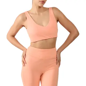 Reggiseno sportivo Reebok Lux Peached V_neck