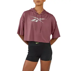 Sweatshirt à capuche court femme Reebok Lab image-0