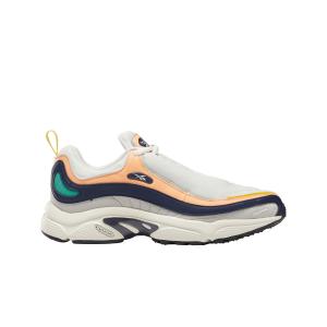 chaussures-reebok-classics-daytona-dmx-blanc-casse-beige-jaune-vif-bleu-marine