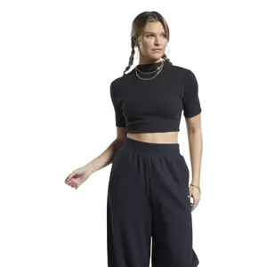 Camiseta de manga corta de canalé para mujer Reebok Classics image-1