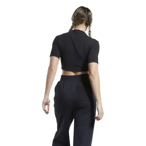 Camiseta de manga corta de canalé para mujer Reebok Classics image-3