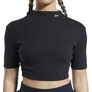 Camiseta de manga corta de canalé para mujer Reebok Classics image-4