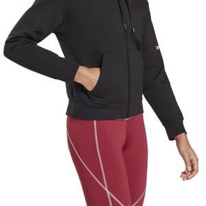 Sweatshirt zippé en coton femme Reebok DreamBlend image-5