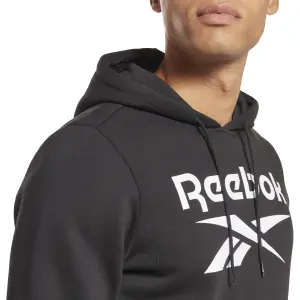 Molton-Hoodie Reebok Identity Stacked Logo image-4