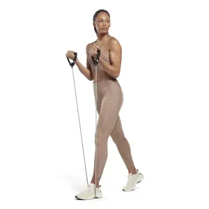 Legging donna a vita alta a coste Reebok image-3