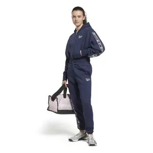 Hooded sweatshirt with zipper and women's band Reebok image-3