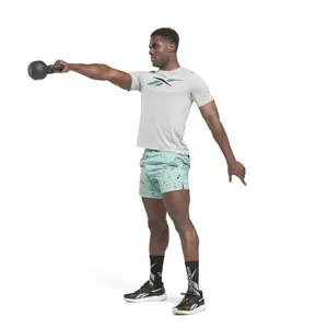 Bodybuilding shorts with full print Reebok image-3