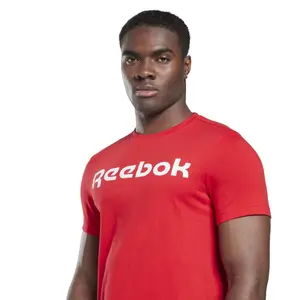 T-shirt i grafisk serie med lineært logo Reebok image-4