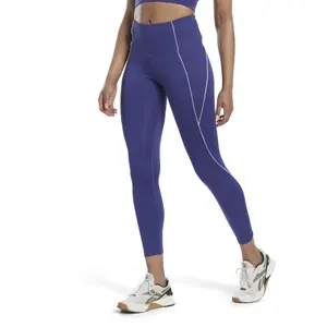 Højtaljede ribbede leggings til kvinder Reebok Workout Ready image-1